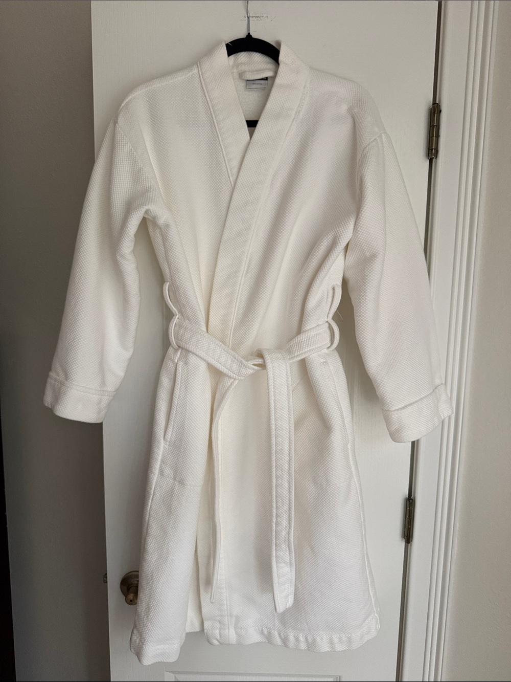 Hotel Collection White Waffle Weave Bath Robe